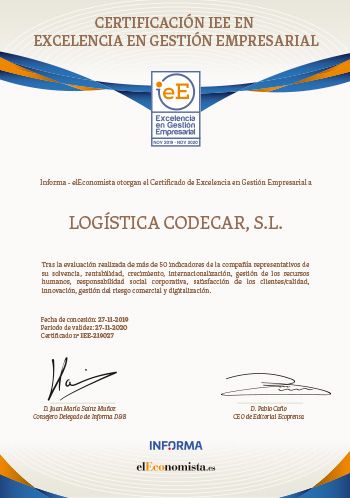 Report Certificate 2019