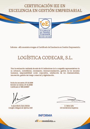 Certificado Informa 2019