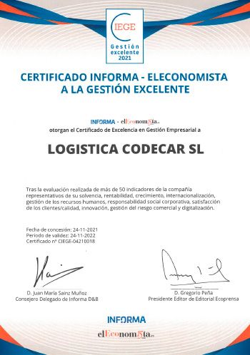 Certificado Informa 2021