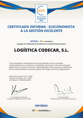 Certificado Informa 2022